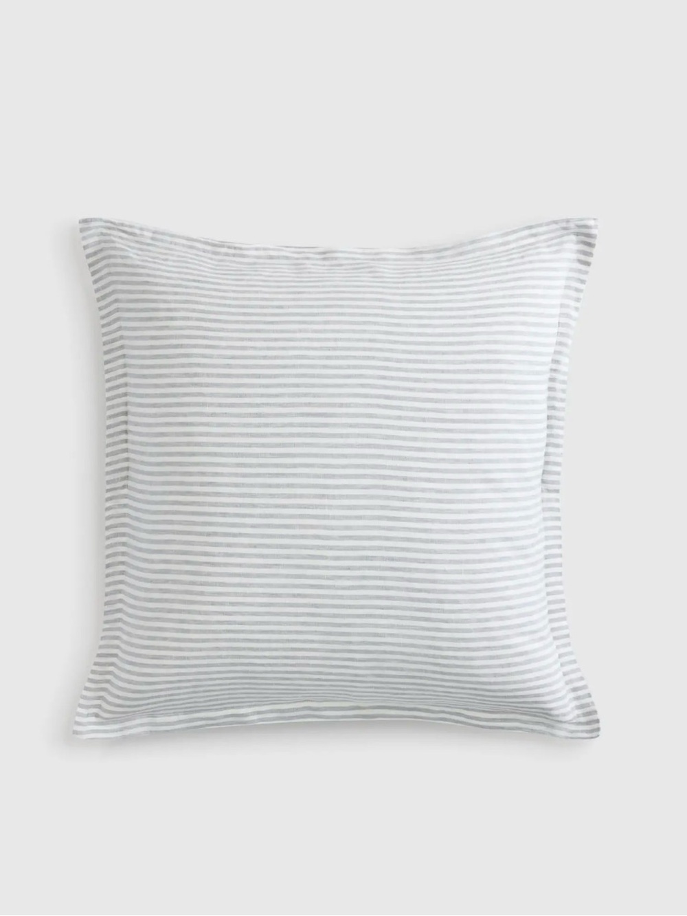 New Mist Striped European Linen Euro Sham - 30